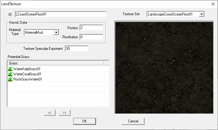 Skyrim Creation Kit LandTexture Dialog.png